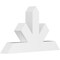 Ekena Millwork Saratoga Architectural Grade PVC Gable Bracket, 48"W x 28"H x 6"D x 6"F, 14/12 Pitch GBP048X28X0606SAR00 - alternate 1